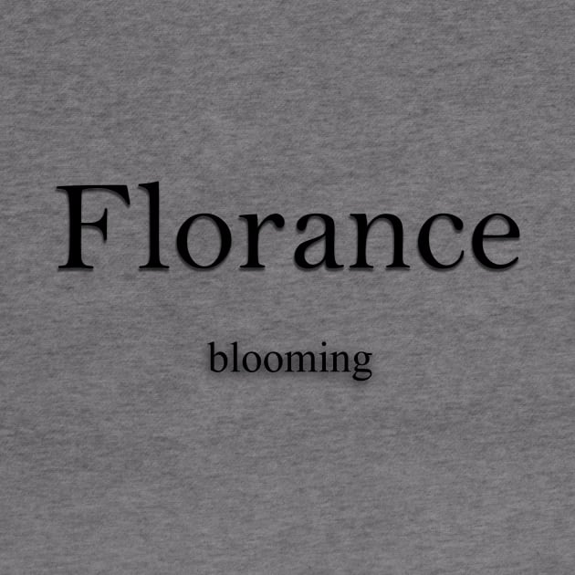 Florance Name meaning by Demonic cute cat
